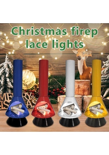 Pazly Yılbaşı Suntek Şömine Küçük Kırmızı Işık Heykelcik Gd