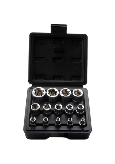 Cbtx 14 Adet/takım E-tipi 6 Köşeli Erik Çiçeği Soket Kombinasyonu Araba Tamir Takımı Aracı Kutu Rengi Rastgele Teslimat