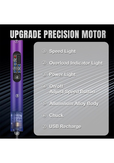 Şarj Edilebilir Gravür Kalem Gravür Makinesi, Takı Yapımı İçin Kendin Yap El Matkabı