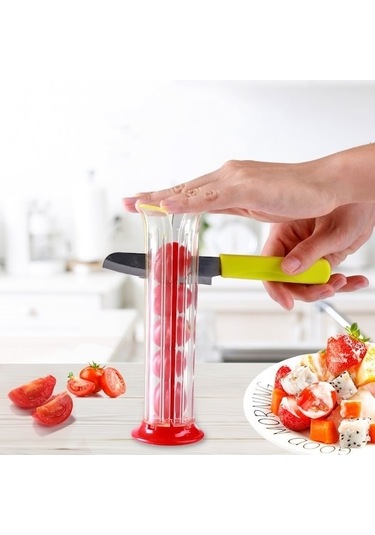 Ankatek Yapma Üzüm Sones Salatası Meyve Kiraz Kesici Domates Dilimleyici Çilek Bıçak Aleti Mh Diğer Diğer