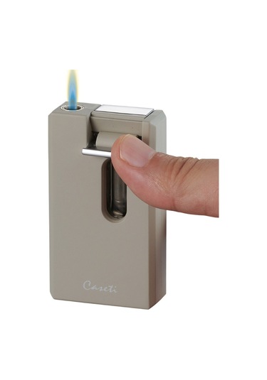 Tek Torch Pürmüz Mat Krem Dahili V Kesicili Puro Çakmağı