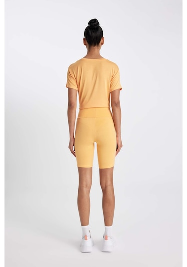 DeFactoFit Biker Beli Saran Sporcu Tayt B9544AX24SMOG607