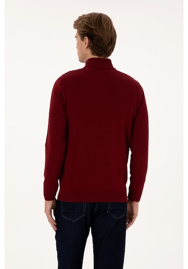 U.s. Polo Assn. Erkek Bordo Hırka Triko 50307800-vr014 Bordo