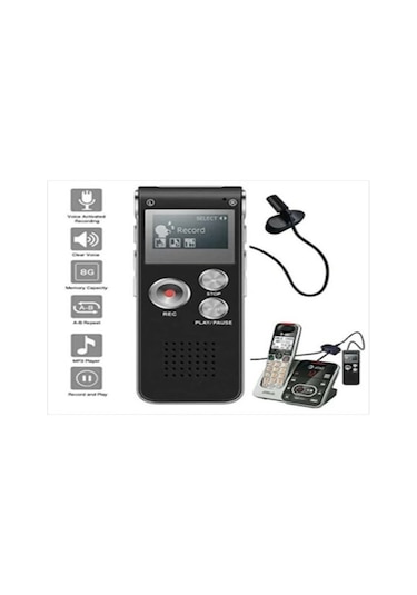 Hs-27 Profesyonel Dijital Ses Kayıt Cihazı Dahili Hoparlör 8 GB H