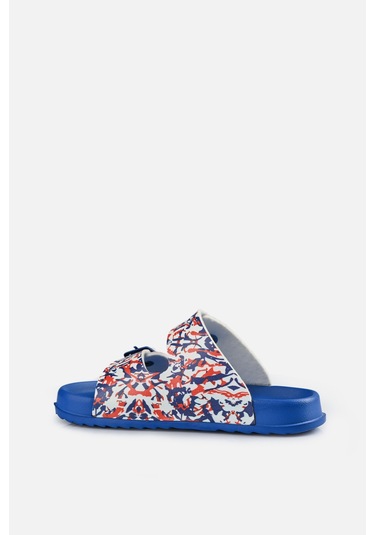 Vicco Gibli Iı Baskılı Erkek Bebek Saks Mavi Terlik Saks Mavi