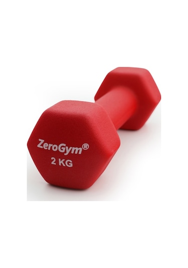 Zerogym Neopren Kaplı İçi Demir Dambıl 2 Kg Kırmızı 1 Adet