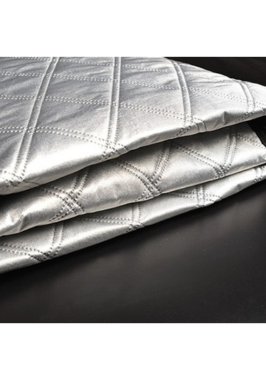 Dianziye Araç Cam Koruyucu Örtü - Peva Aluminyum Folyo + Pamuk, 142x120cm, Dört Mevsim Kullanıma Uygun, Toz Ve Güneşten Koruma, Kışta Kar Engeli