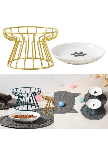 Homyl Kediler Ve Köpekler Için Seramik Yükseltilmiş Hayvan