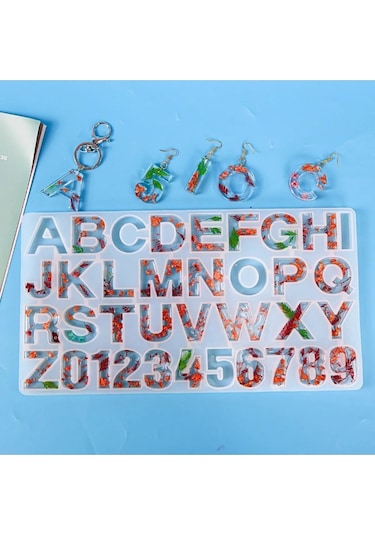 Deliksiz Kek Kalıbı Büyük Harfler Ve Rakamlar Kalıbı Silikon Çikolata Sabun Epoksi Reçine Kalıbı Goldcakes