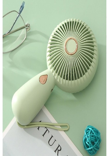 Şarjlı Sessiz Güçlü El Fanı Mini Taşınabilir Usb Vantilatör 5 Pervaneli Fan