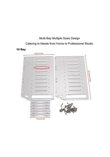 Besthome1 4 Katlı Akrilik Raf - 4-10 Konumlu, Hızlı Kuruş, Soğutucu, Daha Sabit Transparan