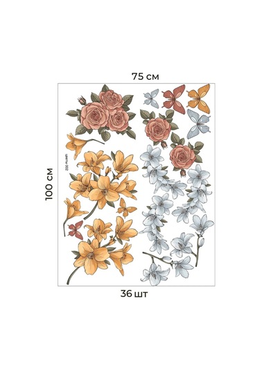 Stiker İç Mekan Dekoratif Duvar Stickerları Duvar Kağıdı 320888998 Beyaz