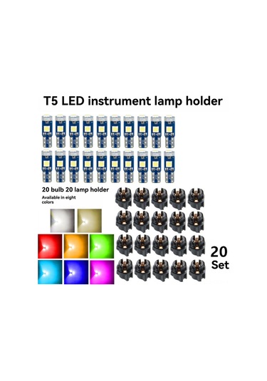 Qingmipy T5 Araba Led Lambası, Smd5050 Teknolojiyle, Gösterge Paneli Ve İşaret Lambası İçin Mavi, 12v, Kolay Kurulum, Enerji Verimli, Uzun Ömürlü