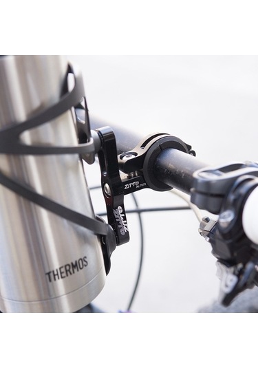 Dancemonkey Ztto Shzhz Alüminyum Bisiklet Su Şişesi Kafesi - Montaj Adaptörü Tabanı - Titanyum Gri Acid Yeşili