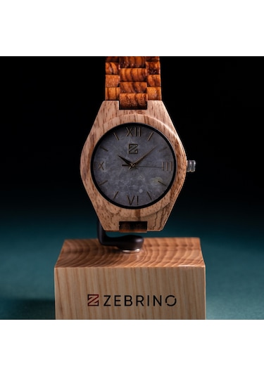 Zebrino Zbr-co-wz White Zebra Ahşap Erkek Kol Saati 45 Mm