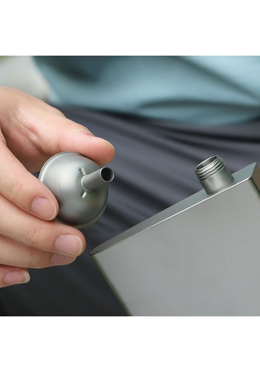 Gajeena Titanium Sarımsaklı İçki Borusu - Hafif, Pas Önbelleği Yok, Lezzet Koruyucu, Taşma Engelleyici, 40mm Açık Ağızlı Titanyum