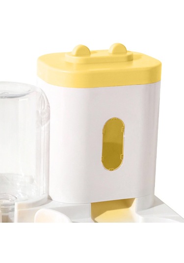 Homyl Tavşanlar Için 2'si 1 Arada Otomatik Pet Suluk Sarı