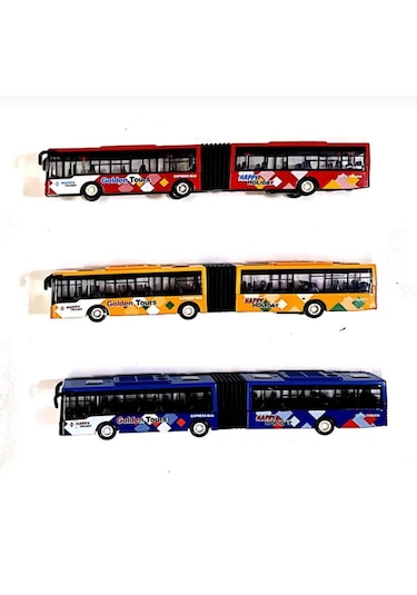 Metal Oyuncak Otobus 22 Cm Çek Bırak Metrobüs