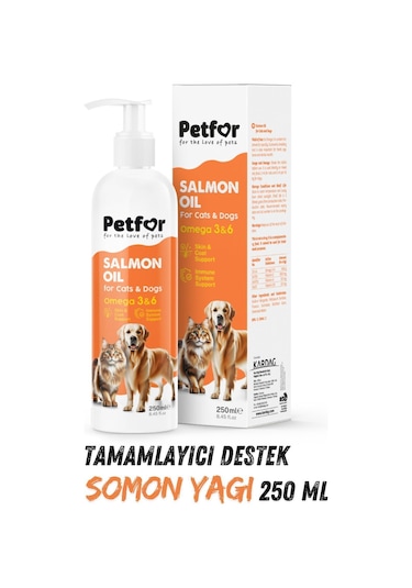 Somon Yağı 250 Ml Kedi Ve Köpekler İçin X2 Adet