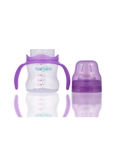 Mamajoo Kulplu Eğitici Bardak 160 ML Mor