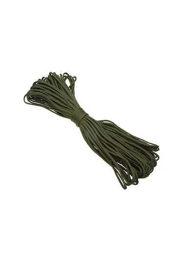 Gajeena 30.5m Asker Yeşili 7 Çekirdekli Paraşüt Kordonu - Dış Mekan İçin Dayanıklı Bağlama, Kurtarma Ve Kaçış Aracı Haki