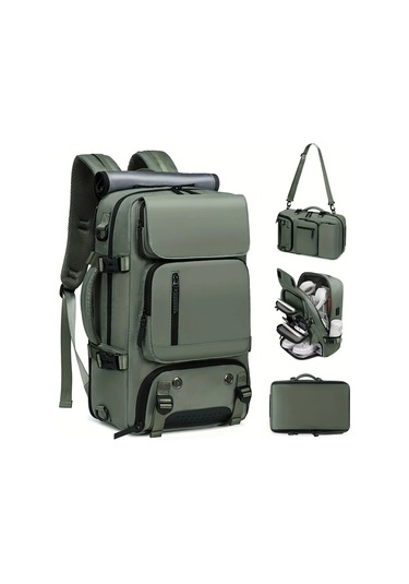 Honeybeeshop Küçük Boy Açık Gri Büyük Kapasiteli Usb Şarj Portlu Okul Seyahat Sırt Çantası