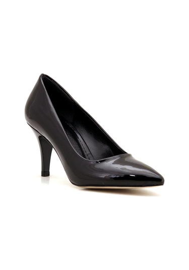 1995 L&l Günlük Kadın Topuklu Ayakkabı-siyah Rugan Siyah Rugan