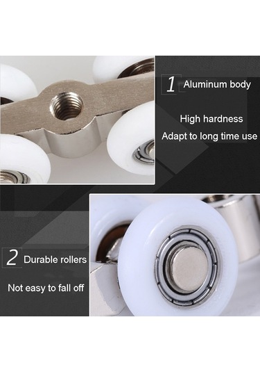 Sones 2 Adet / Takım Küçük Ahşap Kapı Sürgülü Kapı Askı Rayı Kasnak Sürgülü Kapı Bağlantı Parçaları