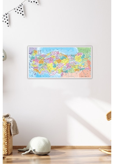 Anatolian 110 Parçalık Eğitici Puzzle - Türkiye Haritası İller 7401