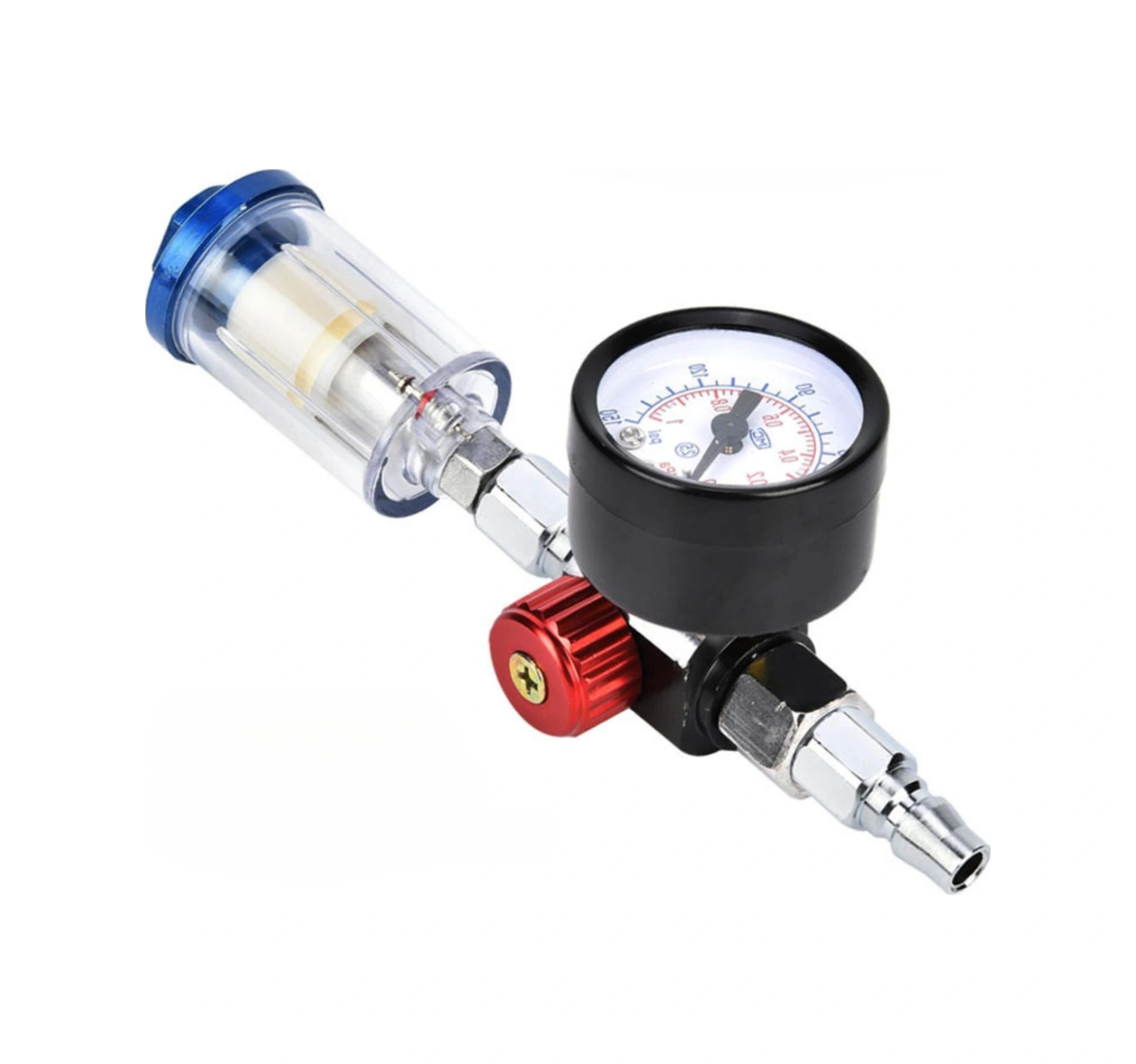 Padalink Metal Hava Filtresi Ve Regülatörü - 0-1mpa Ayar Aralığı, 1/4" Bağlantı, Görünür Manometre, Su Trapi İle