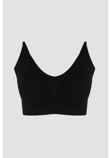 Penti İzbırakmaz Siyah Invisible Balensiz Dikişsiz Bralet Siyah