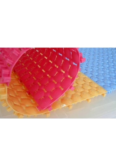 Ortopedik Yer Izgarası Islak Zemin Yer Döşeme Pembe Renk 1m2 9 Ad