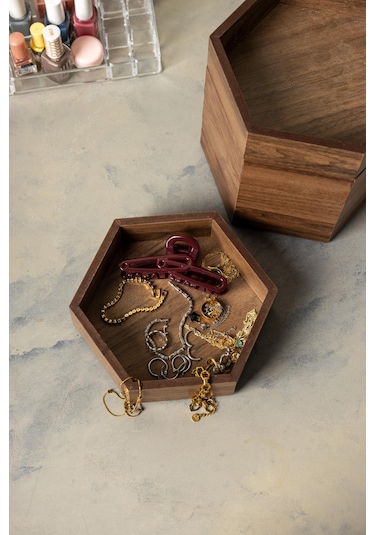 Finehome Wooden Takılık & Çerezlik Organizer Kutu 5'li