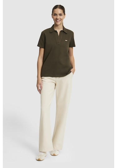 U.S. Polo Assn. U.s. Polo Assn. Kadın Koyu Haki Tişört Basic 50323447-vr111