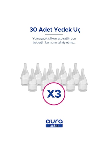 Nazal Burun Aspiratörü Yedek Uç 30 Adet