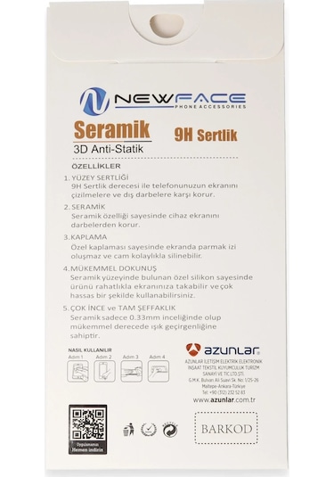 Muratech Newface Xiaomi Redmi Note 9 3d Antistatik Mat Seramik Nano Ekran Koruyucu