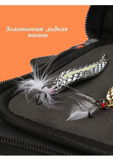 Pazly Pratik & Dayanıklı Siyah Yem Cüzdanı - Fermuarlı, 4 Bölme, Balıkçılık Aksesuarı