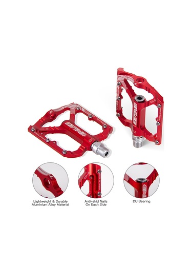 Enlee-bisiklet Pedalları Alüminyum Alaşım Düz Bisiklet Platformu Y13768r