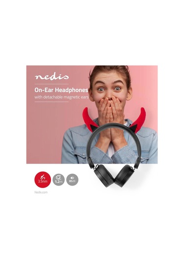 Nedis HPWD4000BK Animaticks Kulak Üstü Çocuk Kulaklığı