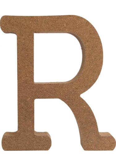 Na Neşeli Ahşap 15 Cm 18 Mm Ahşap R Harfi.boyanabilir Ahşap Harf.ahşap Boyama Ürünü.ham Ahşap Harf Model Neseli234568150