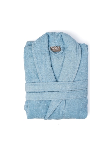 Soley Minerva Extra Yumuşak %100 Pamuk Kadın / Erkek Unisex Bornoz Renksiz