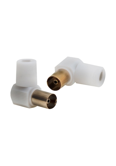 60 Ohm L Dişi Beyaz Anten Fişi 5023