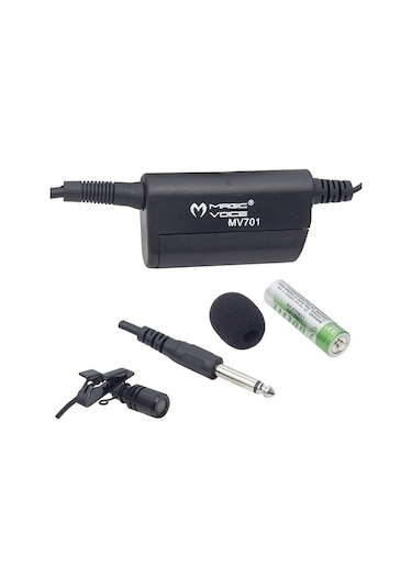 Magicvoice Mv-701 600 Ohm Kablolu Çantalı Yaka  Mikrofonu