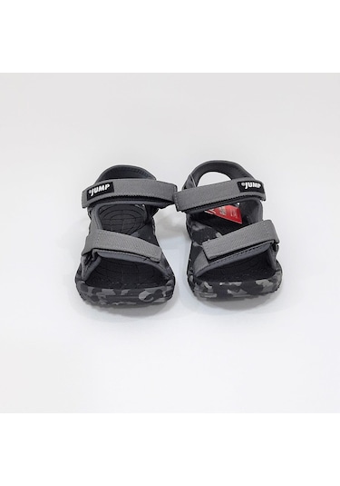 Jump 30066 Gri Cırtlı Rahat Erkek Çocuk Sandalet 001