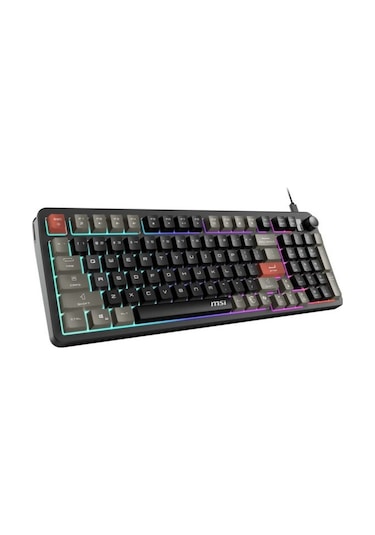 Msı Forge Gk110 Rgb %96 Membrane Switch Kablolu Oyuncu Klavyesi Ckckmsı0010