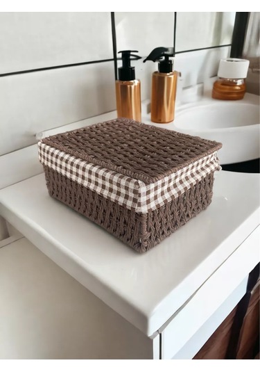 Logovo Bobrov Örme Depolama Sepeti 176789798 Kahverengi