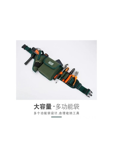 Aubyhe Çelik Kanvas Tamir Araç Kemerleri - Profesyonel Montaj Çalışmaları İçin Dayanıklı Çok Fonksiyonlu Takım - Asker Yeşili Dsf-101