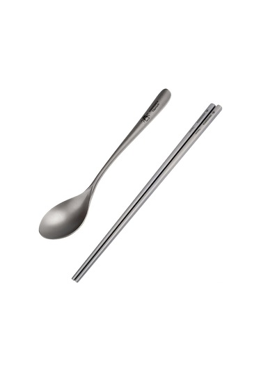 Mufunye Titanyum Çubuk Ve Kaşık Seti - 233mm Çubuk, 185mm Kaşık, Hafif Ve Dayanıklı Çok Renkli