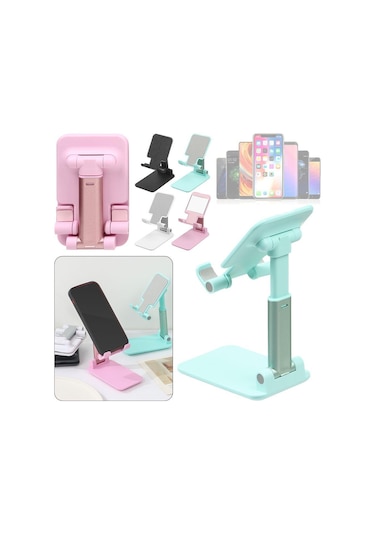 Teleskopik Uzayıp Kısalan Model Masaüstü Telefon Tutucu Aynalı