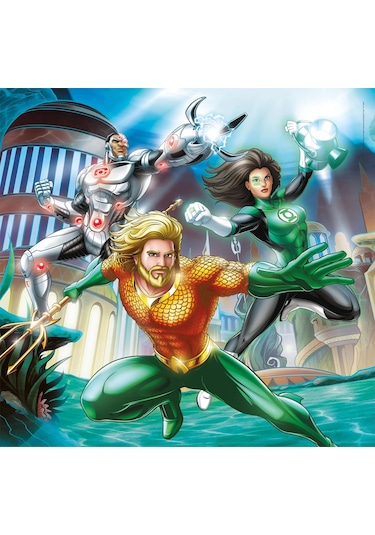 Clementonı 25296 Super Kolor Dc Justice League 3x48 Parça Puzzle